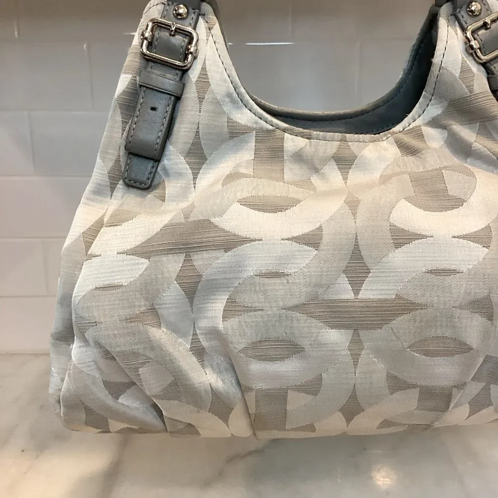 Coach Maggie Madison Shantung Chainlink Hobo Shoulder Bag - HTF